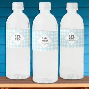 Étiquette Pour Bouteilles D'eau Je fais du BBQ