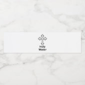 Étiquette Pour Bouteilles D'eau Jésus Croix (Étiquettes simples)