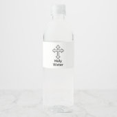Étiquette Pour Bouteilles D'eau Jésus Croix (Devant)