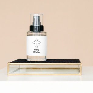 Étiquette Pour Bouteilles D'eau Jésus Croix