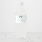 Étiquette Pour Bouteilles D'eau Jeu de jouets Nuages blancs Baptême garçon Fête d' (Devant)