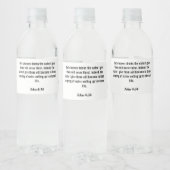 Étiquette Pour Bouteilles D'eau John 4:14 Étiquette d'eau (Bouteilles)