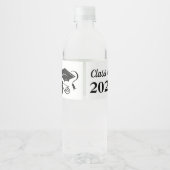Étiquette Pour Bouteilles D'eau Jour des diplômes (Dos)