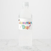 Étiquette Pour Bouteilles D'eau Jour des diplômes (Devant)