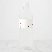 Étiquette Pour Bouteilles D'eau Joyeuse Saint Valentin (Dos)