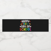 Étiquette Pour Bouteilles D'eau Joyeux 100e jour de l'enseignant étudiant (Étiquettes simples)