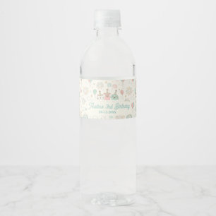 Étiquette Pour Bouteilles D'eau Joyeux Anniversaire Doux et Trois Enfants