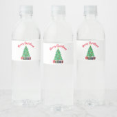 Étiquette Pour Bouteilles D'eau Joyeux Noël (Bouteilles)