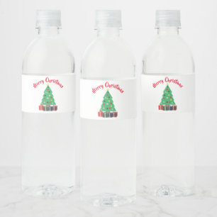 Étiquette Pour Bouteilles D'eau Joyeux Noël