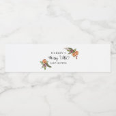 Étiquette Pour Bouteilles D'eau Joyeux petit Baby shower de Noël (Étiquettes simples)