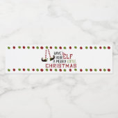 Étiquette Pour Bouteilles D'eau Joyeux petit Noël des Jambes d'elfes (Étiquettes simples)