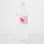 Étiquette Pour Bouteilles D'eau Jus de fraise (Devant)