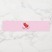 Étiquette Pour Bouteilles D'eau Jus de fraises (Étiquettes simples)