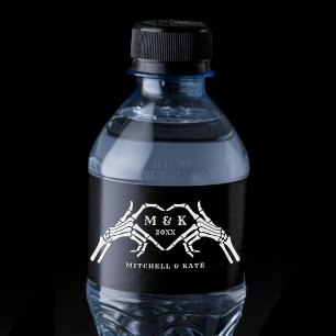 Étiquette Pour Bouteilles D'eau Jusqu'à la mort faisons-nous partie Coeur main noi