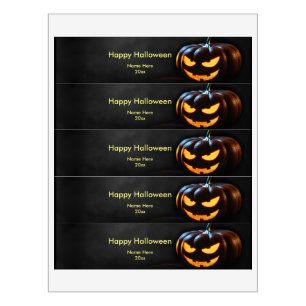 Étiquette Pour Bouteilles D'eau Kine de Halloween