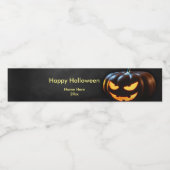 Étiquette Pour Bouteilles D'eau Kine de Halloween (Étiquettes simples)