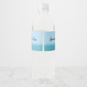 Étiquette Pour Bouteilles D'eau Kite Surf (Dos)