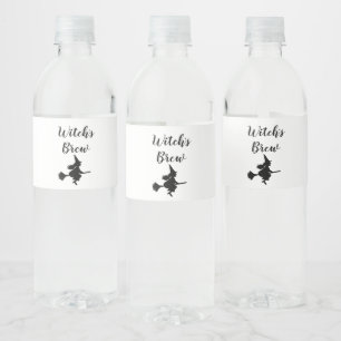 Étiquette Pour Bouteilles D'eau La chambre de sorcière d'Halloween de sorcière