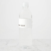 Étiquette Pour Bouteilles D'eau La ferme à la vache (Dos)