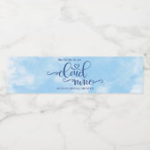 Étiquette Pour Bouteilles D'eau La mariée est sur le papier Cloud 9 (Étiquettes simples)