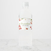 Étiquette Pour Bouteilles D'eau La pomme de notre Baby shower oculaire (Devant)