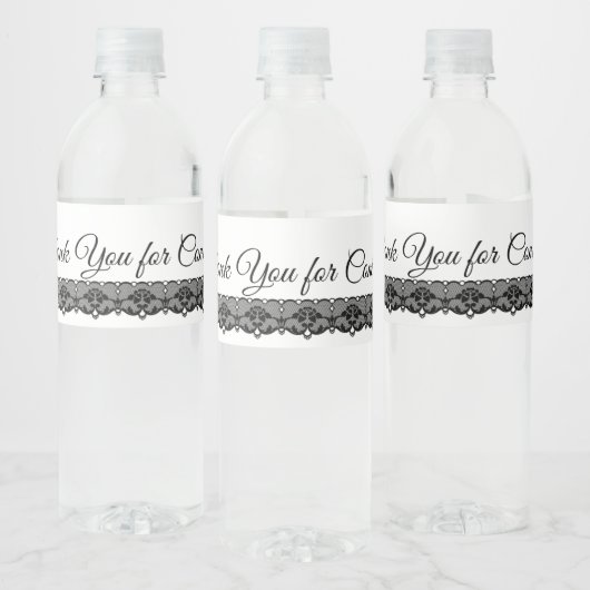 Étiquette Pour Bouteilles D'eau Labels de Black Lace (Bouteilles)