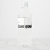 Étiquette Pour Bouteilles D'eau Labels de Black Lace (Dos)