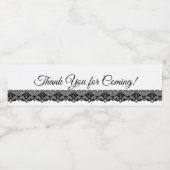 Étiquette Pour Bouteilles D'eau Labels de Black Lace (Étiquettes simples)