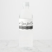 Étiquette Pour Bouteilles D'eau Labels de Black Lace (Devant)