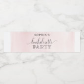 Étiquette Pour Bouteilles D'eau Labels de Blush Bachelorette (Étiquettes simples)