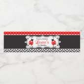 Étiquette Pour Bouteilles D'eau Ladybug Ladybird Birthday Party (Étiquettes simples)