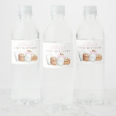 Étiquette Pour Bouteilles D'eau Lait et biscuits Anniversaire rose (Bouteilles)