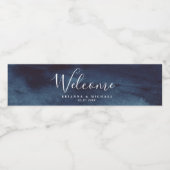 Étiquette Pour Bouteilles D'eau Lake Harbour Deep Mariage | (Étiquettes simples)