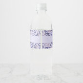 Étiquette Pour Bouteilles D'eau lao (Dos)