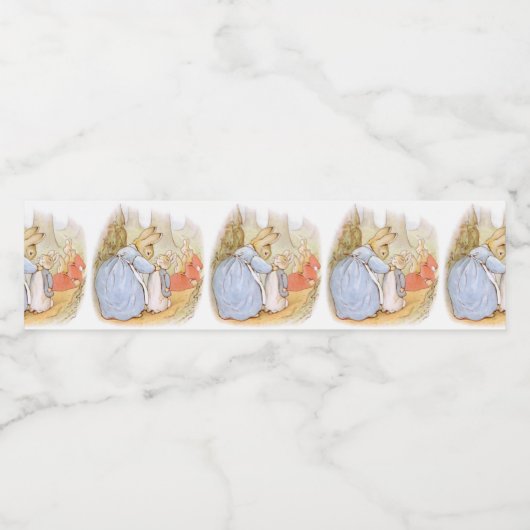 Étiquette Pour Bouteilles D'eau Lapin mignon lapin (Étiquettes simples)