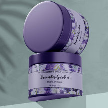 Lavande Florale violet Jardin Cosmétique Jar Étiqu