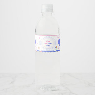 Étiquette Pour Bouteilles D'eau Le genre indiquent le baby shower lui ou elle baby