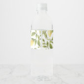 Étiquette Pour Bouteilles D'eau Lemon Sorrento Mariage (Dos)