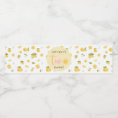 Étiquette Pour Bouteilles D'eau Lemon Two Sweet Birthday (Étiquettes simples)