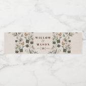 Étiquette Pour Bouteilles D'eau Les Noces populaires Boho modernes Faveurs (Étiquettes simples)