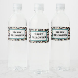Étiquette Pour Bouteilles D'eau Les yeux d'Halloween