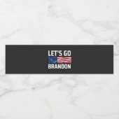 Étiquette Pour Bouteilles D'eau lets go brandon lets go brandon (Étiquettes simples)