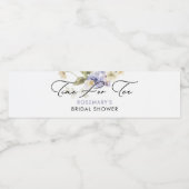 Étiquette Pour Bouteilles D'eau L'heure du thé Fleurs Mariage (Étiquettes simples)