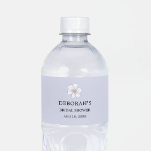 Étiquette Pour Bouteilles D'eau Lilac Floral Fête de Mariage