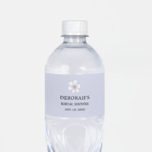 Étiquette Pour Bouteilles D'eau Lilac Floral Fête de Mariage