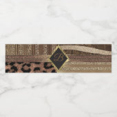 Étiquette Pour Bouteilles D'eau Lioness Safari Chic Jungle Glam Modern Favoriser (Étiquettes simples)