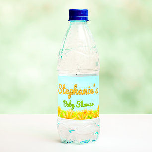 Étiquette Pour Bouteilles D'eau Little Sunshine - Baby shower de printemps