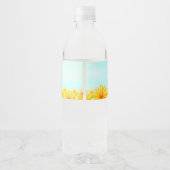 Étiquette Pour Bouteilles D'eau Little Sunshine - Baby shower de printemps (Dos)