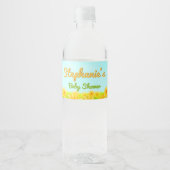 Étiquette Pour Bouteilles D'eau Little Sunshine - Baby shower de printemps (Devant)