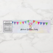 Étiquette Pour Bouteilles D'eau Llama diva heureux anniversaire design personnalis (Étiquettes simples)